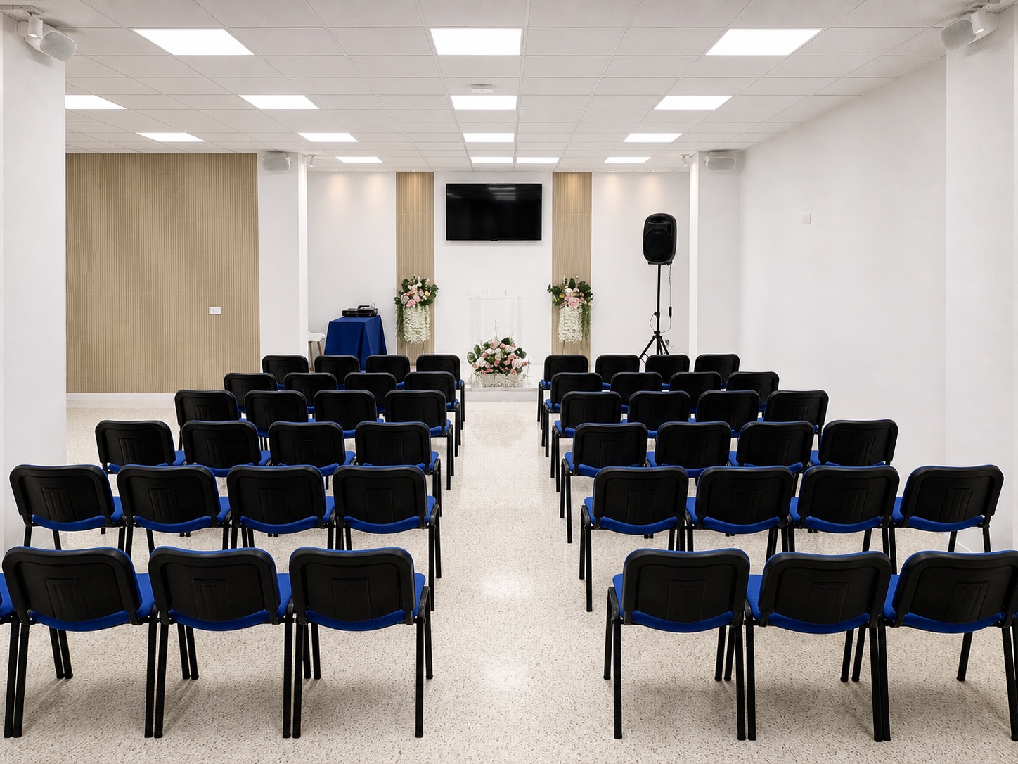 Sala de eventos equipada del Centro de Negocios Elda-Petrer